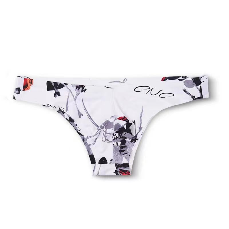 Men's Ice Silk Print Briefs