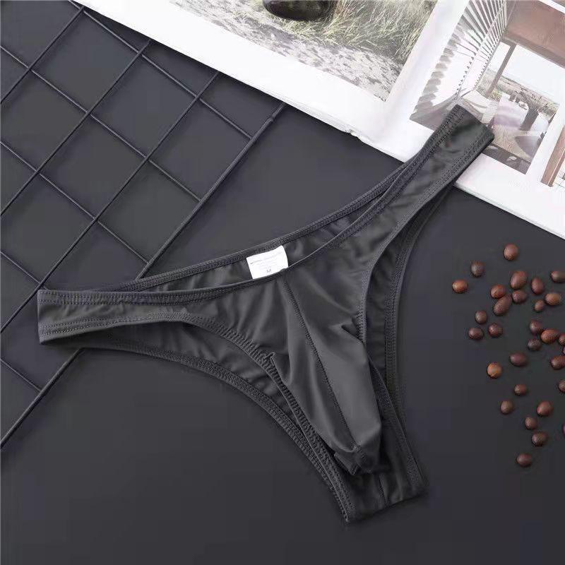 Men's Ice Silk Seamless Narrow Side Thong