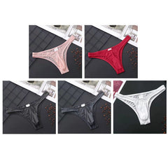 Men's Ice Silk Seamless Narrow Side Thong