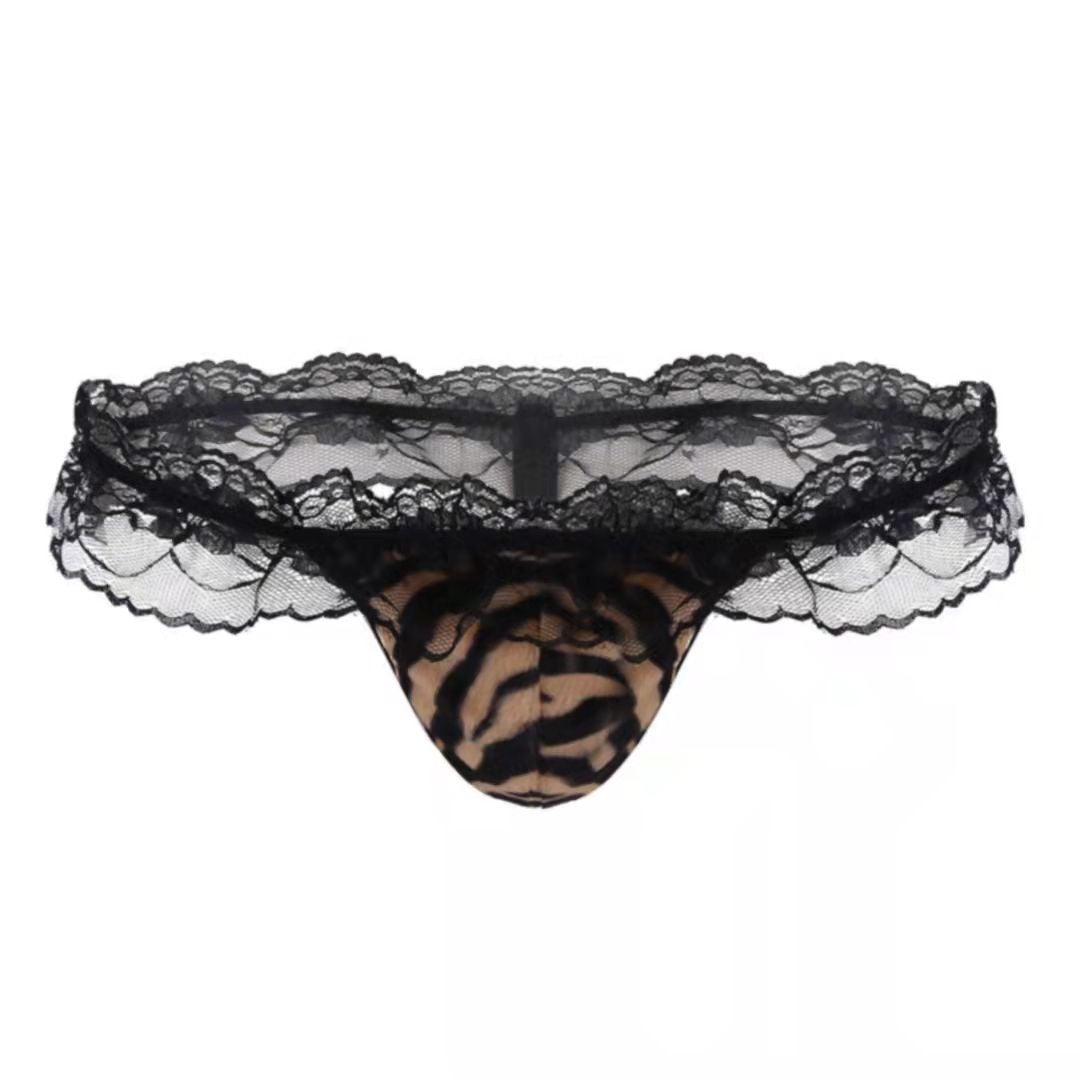 Lace Sexy Hollow Low-Rise Thong