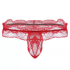 Lace Sexy Hollow Low-Rise Thong