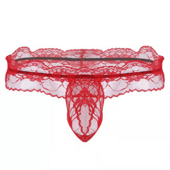 Lace Sexy Hollow Low-Rise Thong