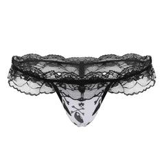 Lace Sexy Hollow Low-Rise Thong