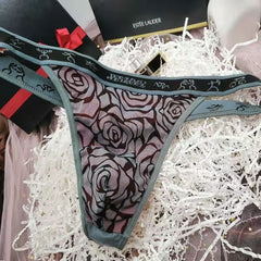 Sexy Hip-Lifting Cotton Printed Thong