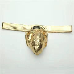 Low-Rise Bright Leather Sexy Thong