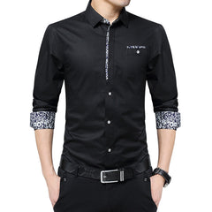 2023 New Men's Long-sleeved Non-ironing Shirt
