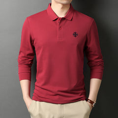 Men's Shirt Embroidered Business Polo