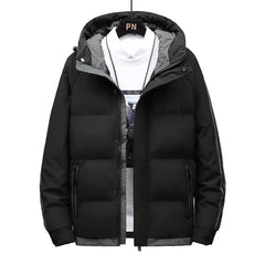 Side Striped Hooded Jacket