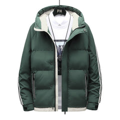 Side Striped Hooded Jacket