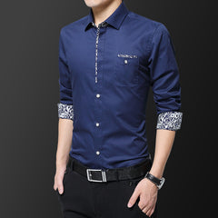 2023 New Men's Long-sleeved Non-ironing Shirt