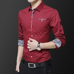 2023 New Men's Long-sleeved Non-ironing Shirt