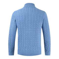 2022 New Men's Zip Turtleneck Sweater