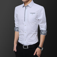 2023 New Men's Long-sleeved Non-ironing Shirt