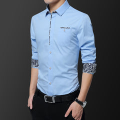 2023 New Men's Long-sleeved Non-ironing Shirt