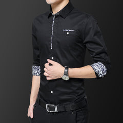 2023 New Men's Long-sleeved Non-ironing Shirt
