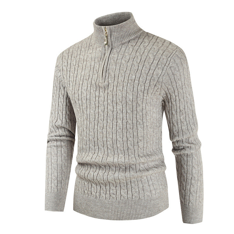 2022 New Men's Zip Turtleneck Sweater