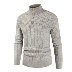 2022 New Men's Zip Turtleneck Sweater
