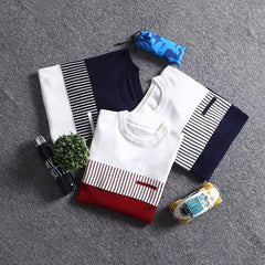 Men's Round Neck Slim Knitted Sweater