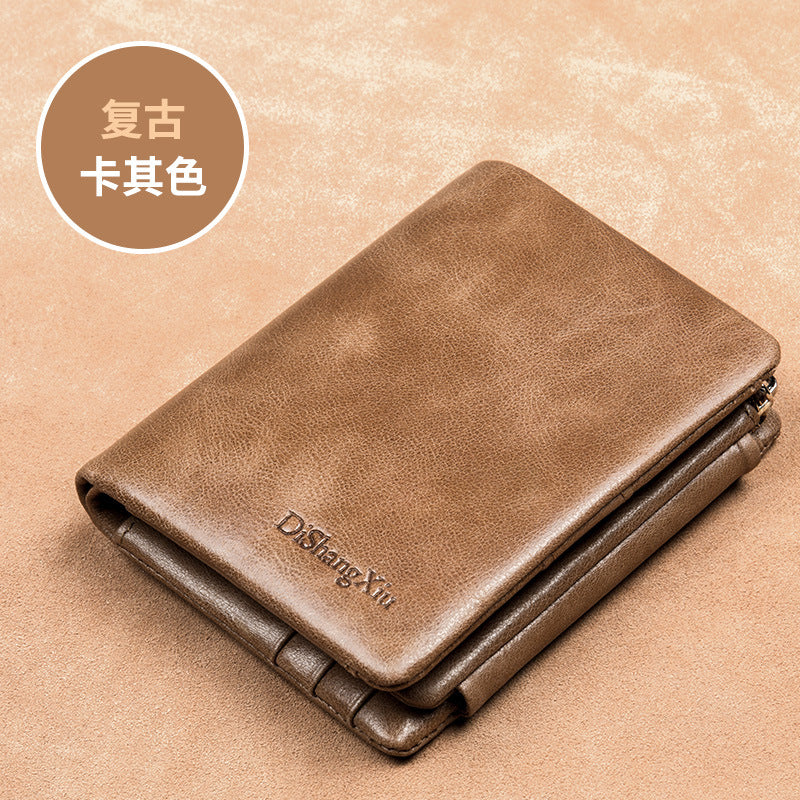 Large Capacity Casual Leather Men's Wallet
