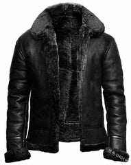 Winter Fleece Lapel Loose Zipper PU Jacket
