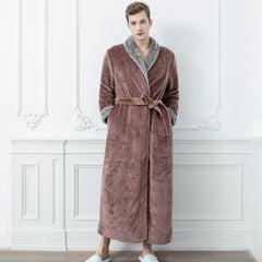 Thickened Flannel Bathrobe Pajamas