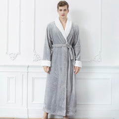 Thickened Flannel Bathrobe Pajamas