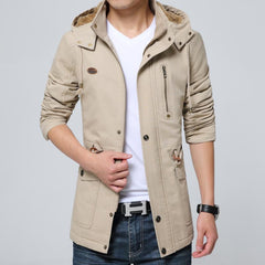 Men's Fleece Business Windbreaker Jacket