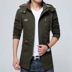 Men's Fleece Business Windbreaker Jacket