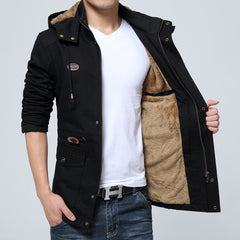 Men's Fleece Business Windbreaker Jacket