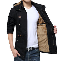 Men's Fleece Business Windbreaker Jacket