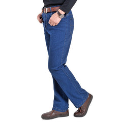 Men's Straight Fit Stretch Casual Jeans