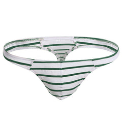Men's Sexy Cotton Breathable Striped Thong