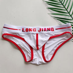 Mens Low Waist Ice Silk Sexy Pouch Convex Bikini Brief