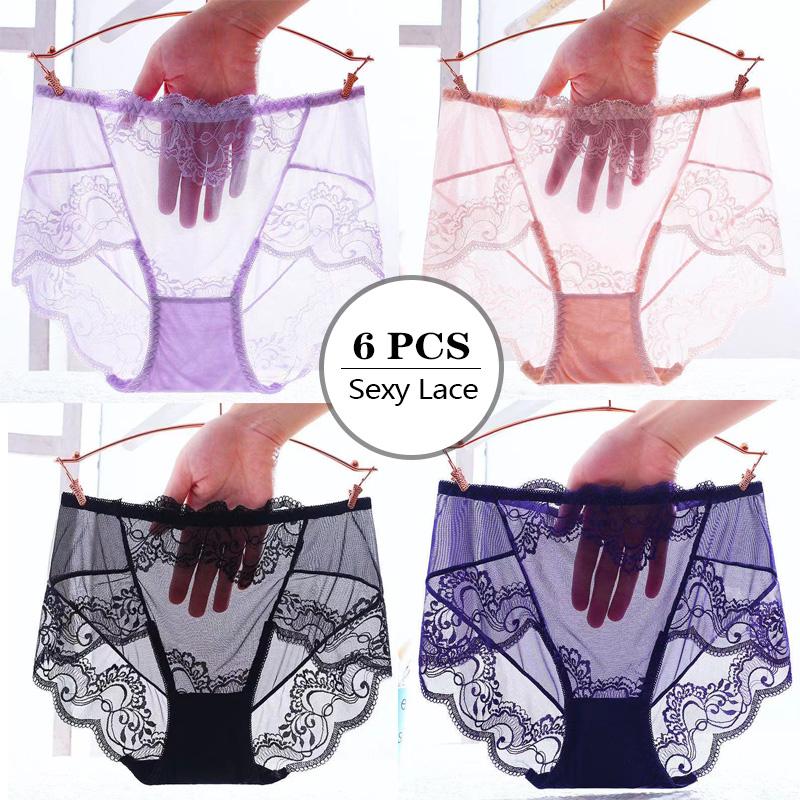 Non-Marking Mesh Lace Transparent Panties