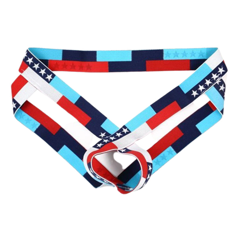 Men's Personality Trend Striped Letter Thong -  Fashion Men's Panties