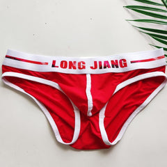 Mens Low Waist Ice Silk Sexy Pouch Convex Bikini Brief