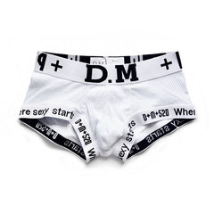 Men's Letter Cotton Low-Rise Boxer Briefs