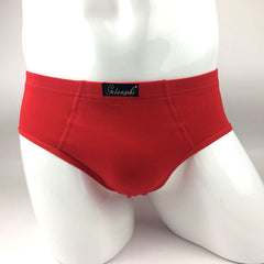 【5PCS】Men's Pure Cotton Solid Color Breathable Briefs