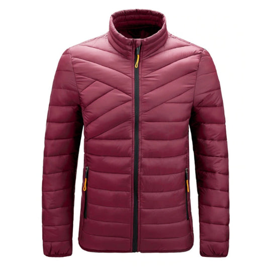 Light Padded O-Neck Jacket