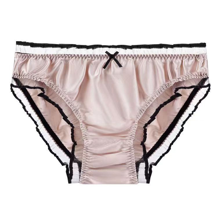100%Mulberry Silk Smooth Satin Sexy Men's Underwear - Men's Fashion