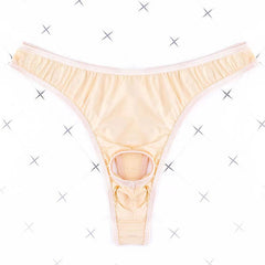 Men's Open Low-Rise Ice Silk Thong -  