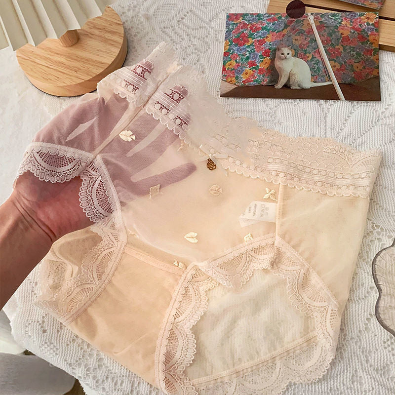 High-Grade Mesh Lace Seamless Panties