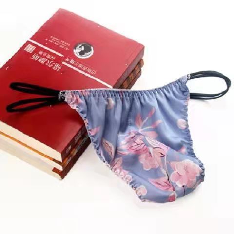 100% mulberry silk low waist thong