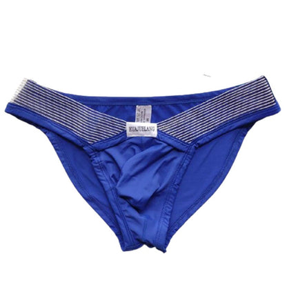 Men Low Waist Ice Silk Sexy Briefs