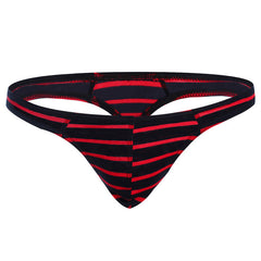 Men's Sexy Cotton Breathable Striped Thong