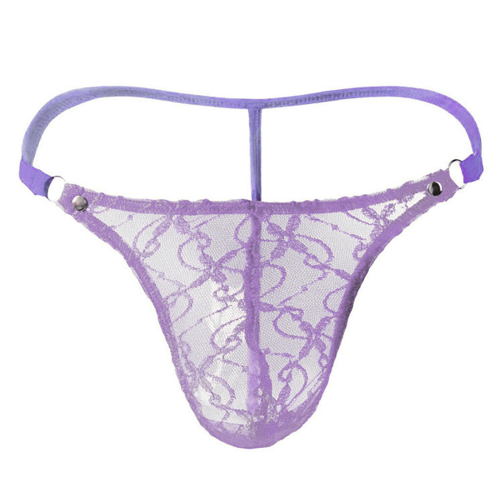 Low-Rise Sexy Lace Thong -  Fashion Men's Panties