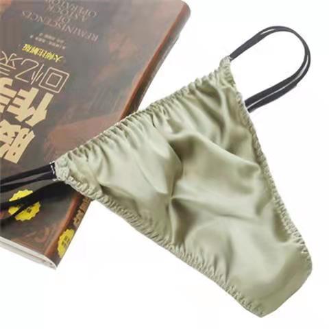 100% mulberry silk low waist thong