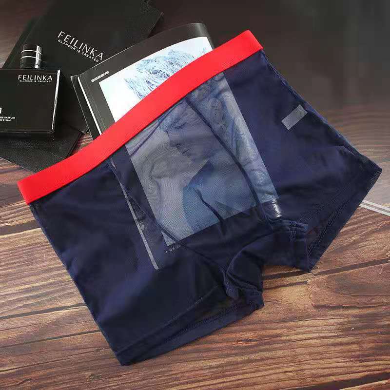 Men's sexy ultra-thin transparent boxer short