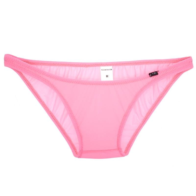 Men's Ice Silk Transparent Briefs