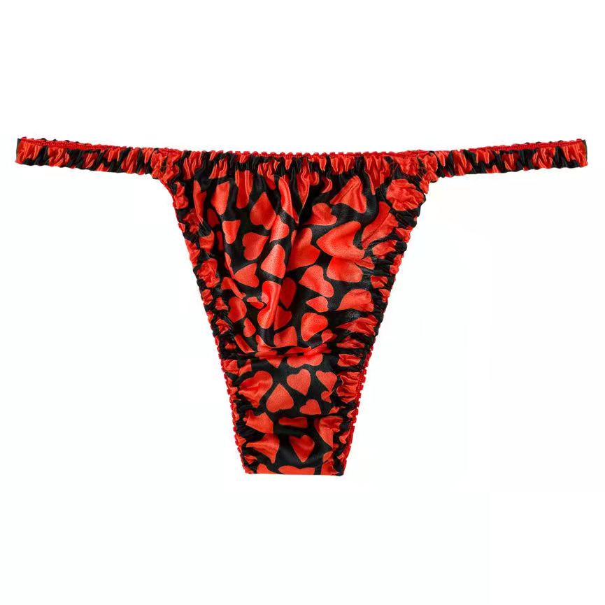 100% mulberry silk printed panties